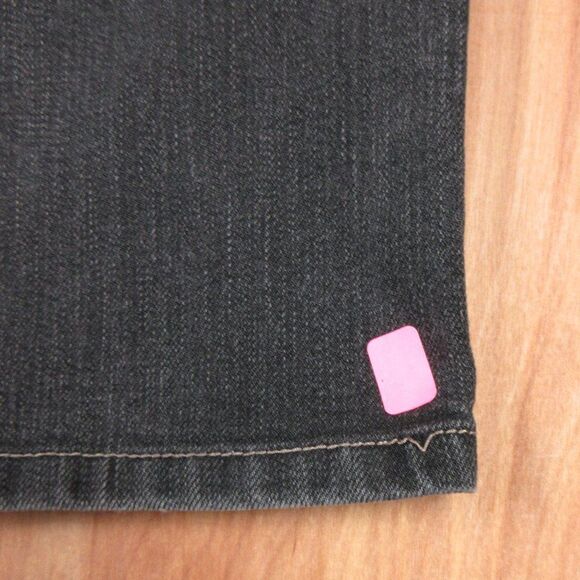 COLDWATER CREEK Classic Waist ShapeMe Straight Leg Jeans Sz 8 PETITE Black Denim - Picture 16 of 16